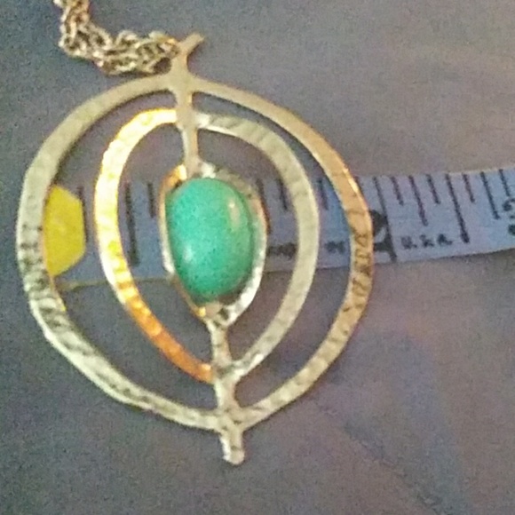 🦋Faux turquoise silver plated necklace boho style - Picture 8 of 8